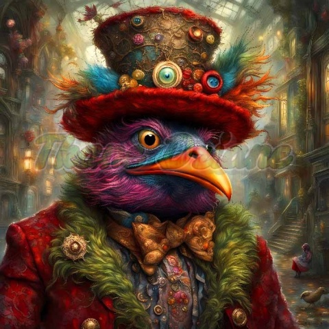 PANEL DRUKOWANY KOLOROWE PTAKI NR 10