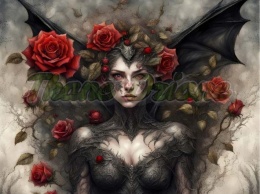 PANEL DRUKOWANY KOBIETA NIETOPERZ NR 4