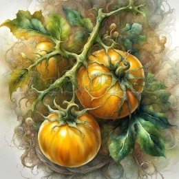 PANEL DRUKOWANY ŻÓŁTE POMIDORY NR 8