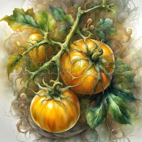 PANEL DRUKOWANY ŻÓŁTE POMIDORY NR 8