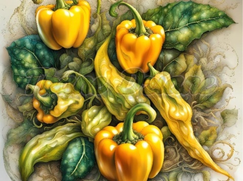 PANEL DRUKOWANY ŻÓŁTA PAPRYKA NR 7