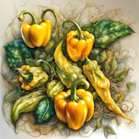 PANEL DRUKOWANY ŻÓŁTA PAPRYKA NR 7