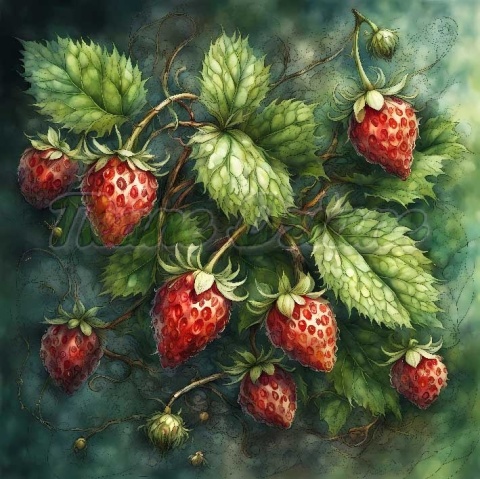 PANEL DRUKOWANY POZIOMKI NR 9