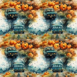 TKANINA DRUKOWANA HALLOWEEN NR 2