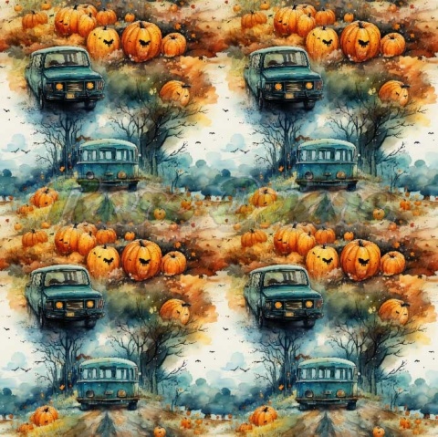 TKANINA DRUKOWANA HALLOWEEN NR 2