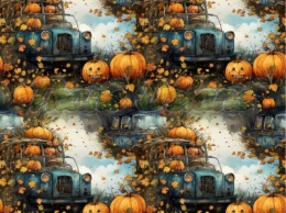 TKANINA DRUKOWANA HALLOWEEN NR 6