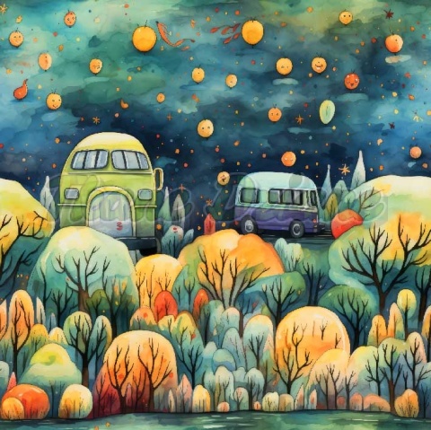 TKANINA DRUKOWANA HALLOWEEN NR 7