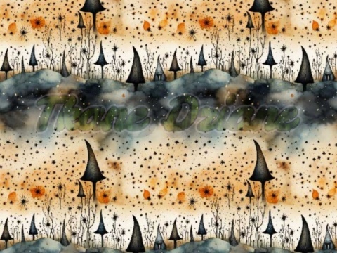 TKANINA DRUKOWANA HALLOWEEN NR 9