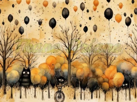 TKANINA DRUKOWANA HALLOWEEN NR 1