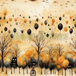 TKANINA DRUKOWANA HALLOWEEN NR 1