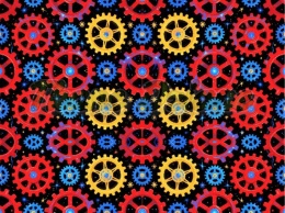 TKANINA DRUKOWANA KALEJDOSKOP NR 2