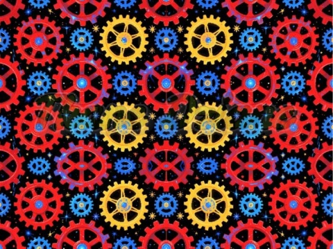 TKANINA DRUKOWANA KALEJDOSKOP NR 2