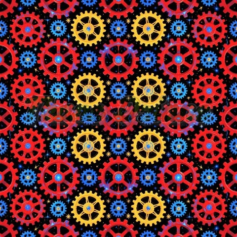 TKANINA DRUKOWANA KALEJDOSKOP NR 2