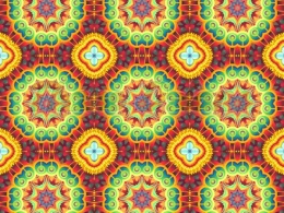 TKANINA DRUKOWANA KALEJDOSKOP NR 4