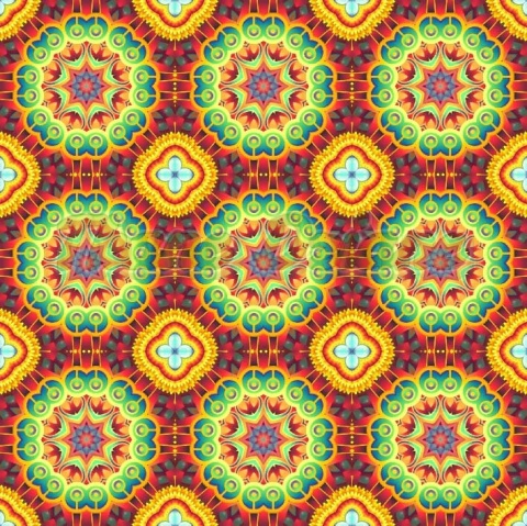 TKANINA DRUKOWANA KALEJDOSKOP NR 4