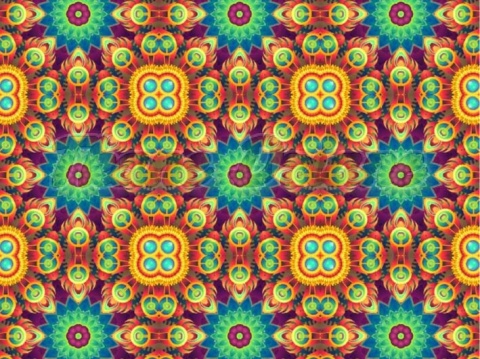 TKANINA DRUKOWANA KALEJDOSKOP NR 5