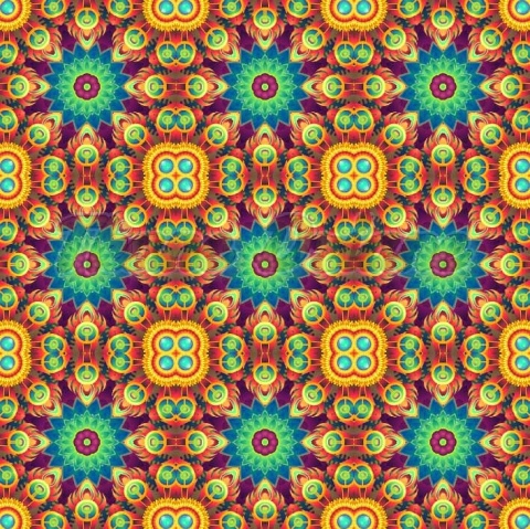 TKANINA DRUKOWANA KALEJDOSKOP NR 5