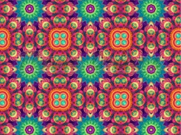 TKANINA DRUKOWANA KALEJDOSKOP NR 6