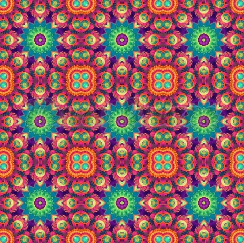 TKANINA DRUKOWANA KALEJDOSKOP NR 6