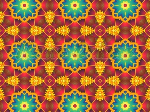 TKANINA DRUKOWANA KALEJDOSKOP NR 7