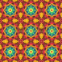 TKANINA DRUKOWANA KALEJDOSKOP NR 7