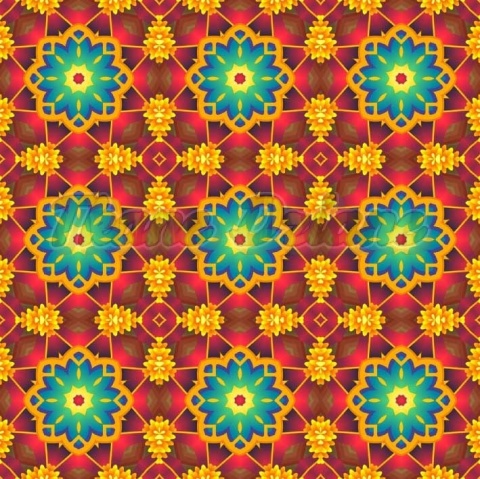 TKANINA DRUKOWANA KALEJDOSKOP NR 7