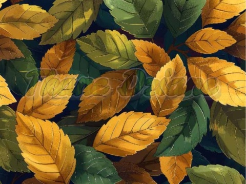 TKANINA DRUKOWANA LIŚCIE NR 4