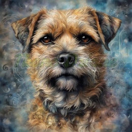 PANEL DRUKOWANY AKWARELOWE PSY -BORDER TERIER NR 71