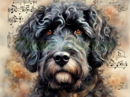 PANEL DRUKOWANY AKWARELOWE PSY -PORTUGALSKI PIES DOWODNY NR 83