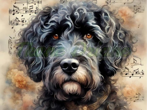 PANEL DRUKOWANY AKWARELOWE PSY -PORTUGALSKI PIES DOWODNY NR 83