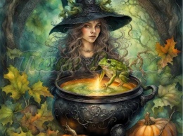 PANEL DRUKOWANY HALLOWEEN- CZAROWNICA NR 5