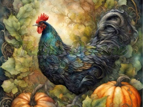 PANEL DRUKOWANY HALLOWEEN- KOGUT NR 9