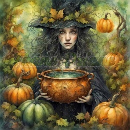 PANEL DRUKOWANY HALLOWEEN- CZAROWNICA NR 4