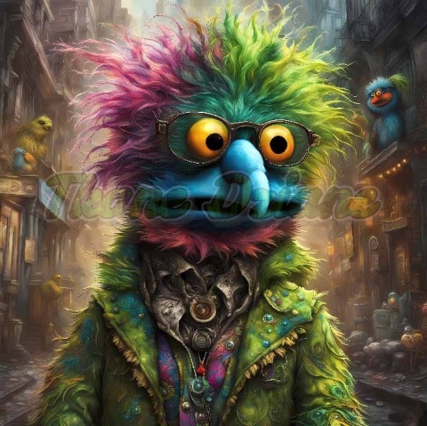 PANEL DRUKOWANY KOLOROWE PTAKI NR 21