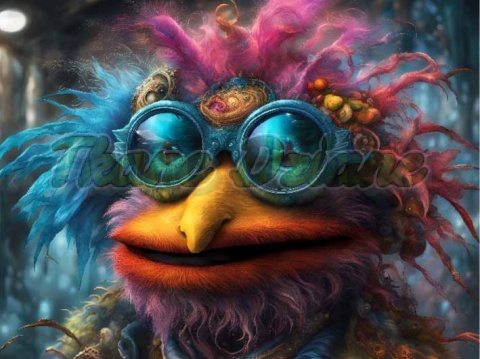 PANEL DRUKOWANY KOLOROWE PTAKI NR 22