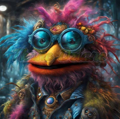 PANEL DRUKOWANY KOLOROWE PTAKI NR 22