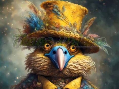 PANEL DRUKOWANY KOLOROWE PTAKI NR 23