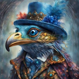 PANEL DRUKOWANY KOLOROWE PTAKI NR 24