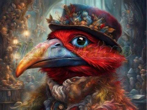 PANEL DRUKOWANY KOLOROWE PTAKI NR 26