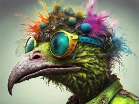 PANEL DRUKOWANY KOLOROWE PTAKI NR 28