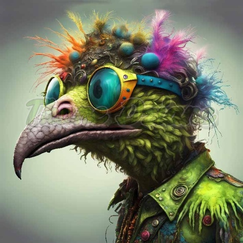 PANEL DRUKOWANY KOLOROWE PTAKI NR 28