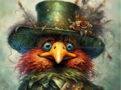 PANEL DRUKOWANY KOLOROWE PTAKI NR 29