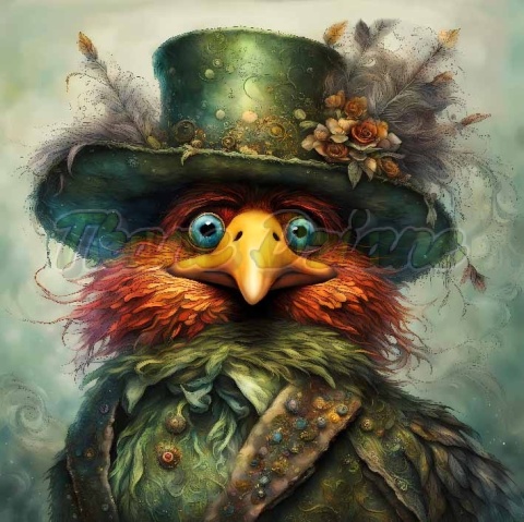 PANEL DRUKOWANY KOLOROWE PTAKI NR 29