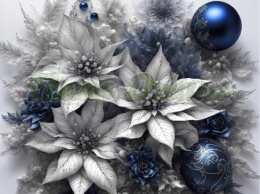 PANEL DRUKOWANY ŚWIĄTECZNE KWIATY NR 1