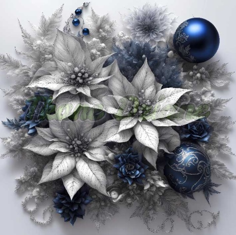 PANEL DRUKOWANY ŚWIĄTECZNE KWIATY NR 1