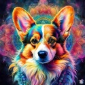 PANEL DRUKOWANY NEONOWY CORGI NR 31
