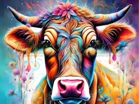 PANEL DRUKOWANY NEONOWA KROWA NR 32