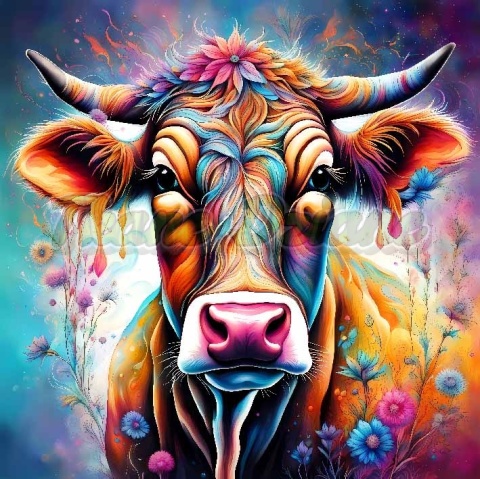 PANEL DRUKOWANY NEONOWA KROWA NR 32