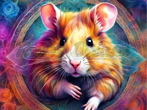 PANEL DRUKOWANY NEONOWY CHOMIK NR 34