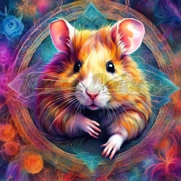 PANEL DRUKOWANY NEONOWY CHOMIK NR 34